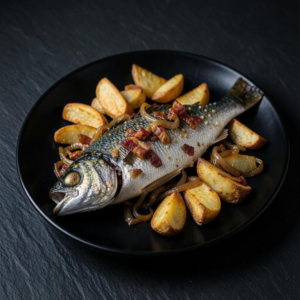 Whole plaice Finkenwerder style
